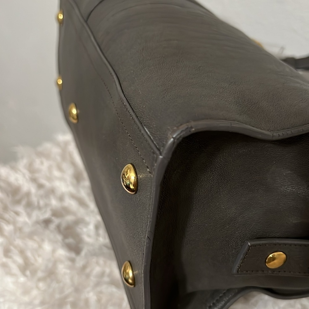 YSL Cabas Bold Y Grey Bag - Picture 9 of 17